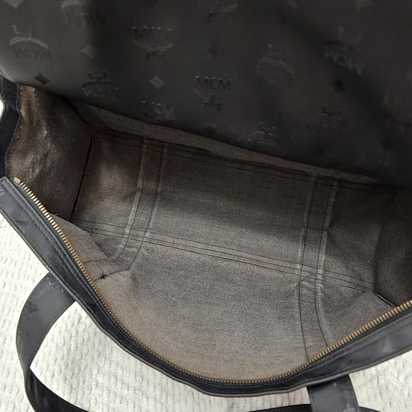 Authentic MCM Vintage Visetos Shoulder/Tote Bag in Black - Picture 16 of 16